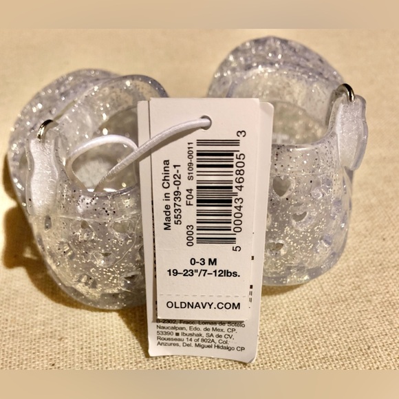 0-3 months old navy jelly shoes sandals - Picture 3 of 3